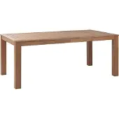 Beliani MONSANO - Tuintafel - Lichthout - 105 x 190 cm - Eucalyptushout
