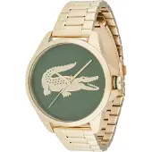 Lacoste Analoog horloge 'LE CROC' goud / donkergroen