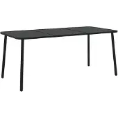 vidaXL Tuintafel 165x80x71 cm staal antracietkleurig