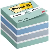 3M Notes Kubus 76 x 76 mm Pastelblauw 450 Vellen