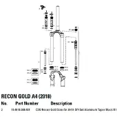 RockShox Goud Recon Solo Air 51os Voorvork
