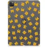 B2Ctelecom Hippe Hoes voor iPad Pro 11 (2024) Katten Emojis