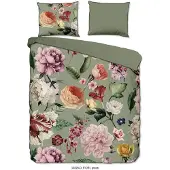 Descanso Dekbedovertrek Parma Green Satijn-200 x 200 / 220 cm | 2-Persoons