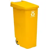 Wellhome Prullenbak Met Wielen 110l