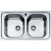 Mepamsa Cuadro 79.50 Inox Dubbele Spoelbak
