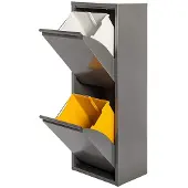 Wellhome Metal 2-compartiment Afval- En Recyclingbak 34l