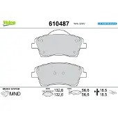 Valeo 610487 Remblokken