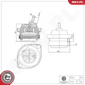 ESEN SKV 75SKV167 Motorsteunlager