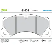 Valeo 610381 Remblokken