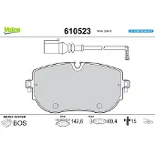 Valeo 610523 Remblokken