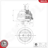 ESEN SKV 75SKV151 Motorsteunlager