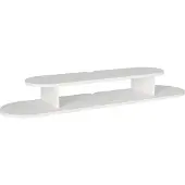 En.casa Hangende TV-kast 'Targema' met een open vak, 120 x 30 x 16 cm, wit