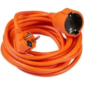 Technik Verlengsnoer 5 meter - H05VV-F - 3x1.5mm² - Geaard - Oranje