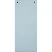 Exacompta 12x FOREVER Pak van 100 horizontale tabstroken met perforatie 180g - 105x240mm - Lichtblauw - 13415B