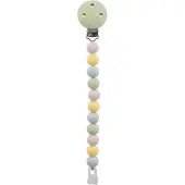 Nattou SILICONE Fopspeenketting - 21 cm - Multi Groen