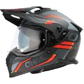 O'Neal A-SRS Spike, avonturenhelm ,Mat Zwart/Grijs/Rood ,L