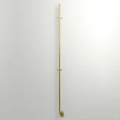 Instamat Jay Elektrische Handdoekradiator 172cm hoog 29Watt Geborsteld Messing JAY022
