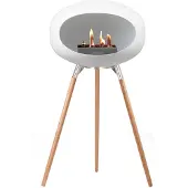 Le Feu Ground Wood Haard Bio Ethanol - Wit/Oak Soaptreated