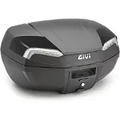 Givi TOPCASE E46 RIVIERA MONOLOCK PLAAT 46L Zwart/zilver blauw