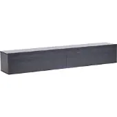 Beliani GLADSTONE - Wandgemonteerd TV-meubel - Zwart - 180 cm - Vezelplaat