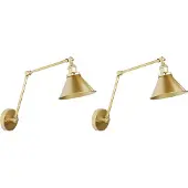 Beliani NARVA - Wandlamp - Goud - Metaal