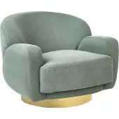 Beliani LEJRE - Fauteuil - Groen - Polyester