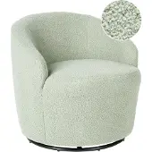 Beliani DAVIK - Fauteuil - Lichtgroen - Bouclé