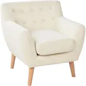 Beliani MOTALA - Fauteuil-Beige-Polyester