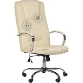 Beliani GRANDEUR II - Massagestoel - Beige - Kunstleer