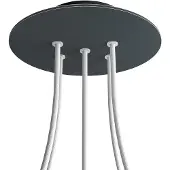 Creative Cables Krovnr205f111 Rose-one Rond Antraciet Rozenset