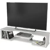 En.casa TV meubel Yrela zwevend 120x30x26 cm wit []