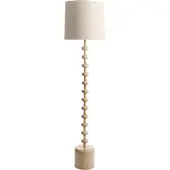 Beliani KRIOS - Staande lamp - Lichtbruin - Metaal