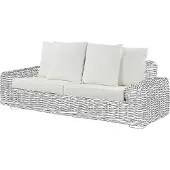 Beliani FORLI - Tuinkussenhoezen set - Wit - Polyester