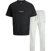 Jack & Jones Huispak 'JORNORREBRO' zwart / wit gemêleerd