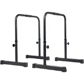 Matchu Sports Verstelbare Dip Bars - Zwart - Staal