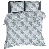 Romanette Dekbedovertrek Pantheon Blauw / Grijs Katoen-200 x 200 / 220 cm | 2-Persoons
