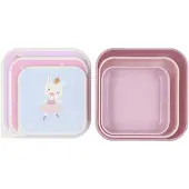 Tutete Snackdoos set 3 stuks - Ballet -