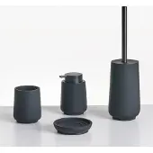 Beliani SUCHES - Badkameraccessoireset - Zwart - Polyresin