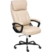 Beliani PROUD - Bureaustoel - Beige - Kunstleer