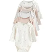 Next Rompertje/body beige / nude / lichtgrijs / wit