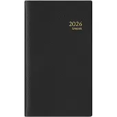 Brepols Interplan Genova Zakagenda 2027 1 Week per 2 pagina's Duits, Engels, Frans, Italiaans, Nederlands, Spaans Zwart 0,736,2058,01,2,0