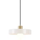 QAZQA Retro hanglamp goud met beige glas - Jina