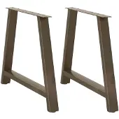 vidaXL Eettafelpoten 2 st A-vormig 90x(72-73) cm staal