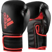 Adidas Bokshandschoenen Hybrid 80 - Zwart/Rood - 14 oz