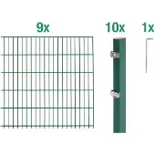 Alberts Dubbelstaafmat hekwerk Basisset Hoogte: 80 - 160 cm, totale lengte: 4 - 30 m, voor plaatsing in beton (set)