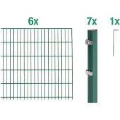 Alberts Dubbelstaafmat hekwerk Basisset Hoogte: 80 - 160 cm, totale lengte: 4 - 30 m, voor plaatsing in beton (set)