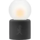 Solstickan Globe theelichthouder Ø9,5x17 cm Donkergrijs