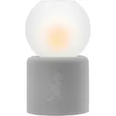 Solstickan Design Globe theelichthouder Ø9,5x17 cm Lichtgrijs