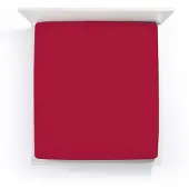 Bella Donna Jersey La Piccola Topperhoeslaken 140x210-220 cm carmijnrood-0188