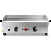 Krampouz Gas plancha Samba Double PFSB2MA-KR 3000 W Inox